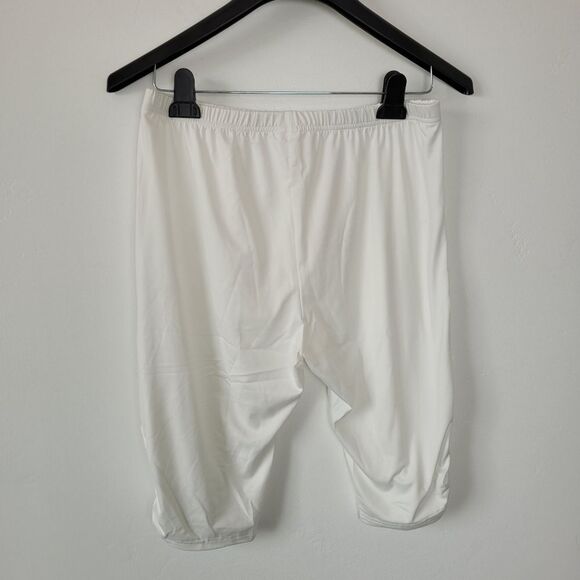 Set Of 3 NEW Biker Shorts Knee Length Under Skirt Modesty Red Purple White Large - Picture 10 of 14